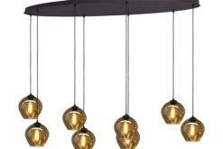 Hanglampen-Masterlight Hanglamp 2264-05-160-60-8-3 Quinto Smoke