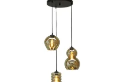 Hanglampen-Masterlight Hanglamp 2262-05-35-3-05-237 Quinto Smoke