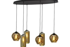 Clearance Hanglamp 2264-05-130-50-6-35 Quinto Smoke Hanglampen