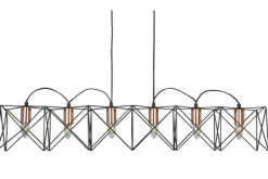 Hanglampen-Searchlight Hanglamp 8416-6BK Anthea