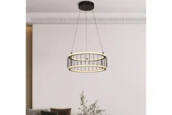 Hanglampen-Searchlight Hanglamp 54213-1BK Circolo Cage