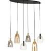 Hanglamp 36463-6BK Divine Hanglampen
