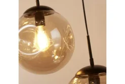 Hanglampen-Searchlight Hanglamp 22123-5BK Punch