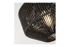 Hanglampen-Searchlight Hanglamp 11203-1BK Wicker