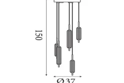 Hanglampen-Searchlight Hanglamp  Cattail