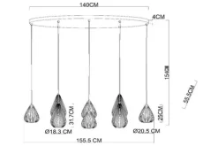 Outlet Hanglamp Cinzia Hanglampen