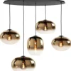 Sale Hanglamp goudkleurig glas Bellini Hanglampen