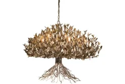 New Hanglamp LB039/12+1 ambachtelijk zilver Aix | Hanglampen