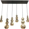 Discount Hanglamp LB780-6 ovaal ambachtelijk zilver Allure | Hanglampen
