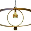 Online Hanglamp LB048-1+1 ovaal brons Breeze | Hanglampen