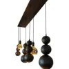 Best Hanglamp LB780-7 ovaal textured black Allure | Hanglampen