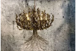 Hanglampen-Leclercq & Bouwman Hanglamp LB039/9+1 rustiek Aix |