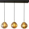 Hanglampen-Toms Luxury Lights Hanglamp 3-lichts Amber Boaz
