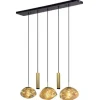 Hanglampen-Toms Luxury Lights Hanglamp 5-lichts Amber Melt