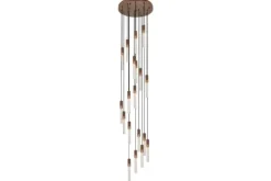 Hanglampen-Toms Luxury Lights Hanglamp 19-lichts Antiek Brons Maud