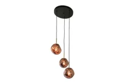 Discount Hanglamp 3-lichts rond Rood Boaz Hanglampen