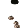 Hanglampen-Toms Luxury Lights Hanglamp 3-lichts rond Rose Melt