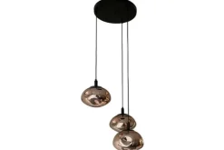 Hanglampen-Toms Luxury Lights Hanglamp 3-lichts rond Rose Melt