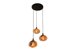 Hanglampen-Toms Luxury Lights Hanglamp 3-lichts rond Rose Melt