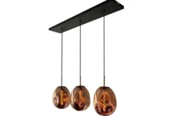 Hanglampen-Toms Luxury Lights Hanglamp 3-lichts Rood Boaz