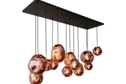 Hanglampen-Toms Luxury Lights Hanglamp 13-lichts Rood Boaz