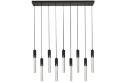 Hanglampen-Toms Luxury Lights Hanglamp 9-lichts Zwart Maud