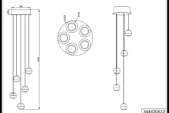 Hanglampen-Trio Lighting Hanglamp Orbit