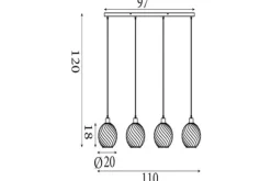 Hanglampen-Searchlight Hanglamp Radiance
