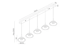 Hanglampen-Lucide Hanglamp Santiago