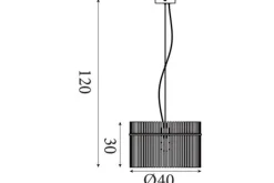 Hanglampen-Searchlight Hanglamp  Swizzle