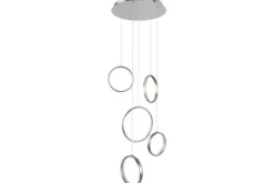 Hanglampen-Highlight Hanglamp Zilver Olympia