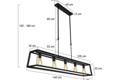 Hanglampen-Steinhauer Hanglamp 2675ZW Buckley Mexlite