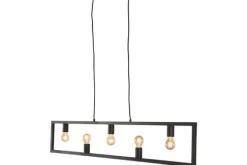 Hanglampen- Hanglamp Zwart MT-2370 Quadrato