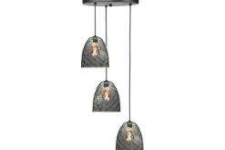 Hanglamp Zwart Rookglas Fantasy Hanglampen