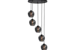 Online Hanglamp Zwart Rookglas Fantasy Hanglampen