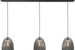 Clearance Hanglamp Zwart Rookglas Fantasy Hanglampen