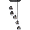 Discount Hanglamp Zwart Semi Rookglas Fantasy Hanglampen