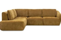 Discount Hoekbank Dark Honey MB-67.050 Matteo Ronde Banken|Loungebanken