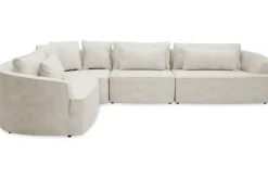 Elementen Banken|Ronde Banken-Fris Lifestyle Hoekbank Loes