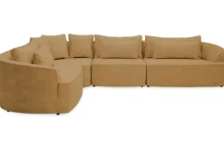 Elementen Banken|Ronde Banken-Fris Lifestyle Hoekbank Loes