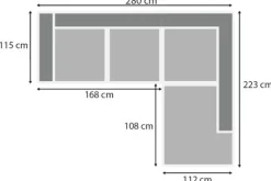 Outlet Hoekbank stof Perfect Harmony 02 Mia Loungebanken|Hoekbanken
