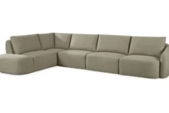 Elementen Banken|Ronde Banken- Hoekbank Taupe Rocca