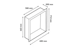 Sfeerhaarden-Xaralyn Inzethaard groot zwart