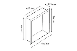 Clearance Inzethaard klein zwart Sfeerhaarden