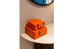 Sale Juwelenbox Oranje Groot 212096 Bodine Decoratie