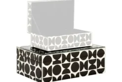 Decoratie-Richmond Interiors Juwelenbox Zwart Groot 212162 Vivian