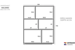 Discount Kabinet 96286 Helsinki Opbergkasten|Vakkenkasten