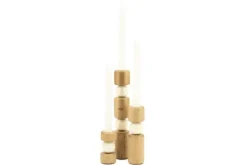 Decoratie-By-Boo Kandelarenset Beige 250339 Belloa