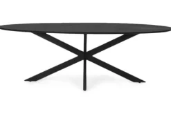 Discount Keukentafel - zwart Oslo Eettafels