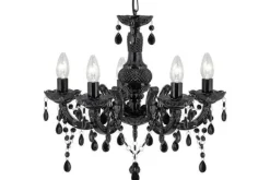 Kroonluchters|Hanglampen-Searchlight Kroonluchter 1455-5BK Marie Therese